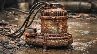 Restoring A Heavily Rusted Submersible Water Pump Motor Damaged After Years Of Inactivity SevereWear