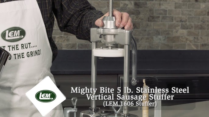 LEM Dual Gear SS Vertical Sausage Stuffer, 25 lbs