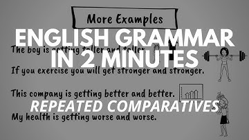 Repeated Comparatives -  Important English Grammar