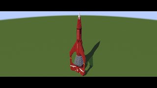 Thunderbird 3 Launch in Minecraft