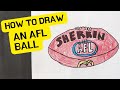 How To Draw An AFL Ball 