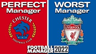 Perfect Manager vs Worst Manager in FM22