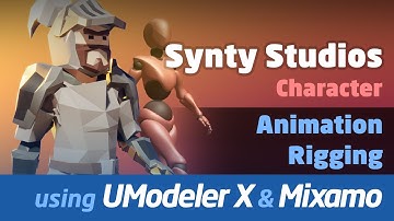Synty Studios Character Animation Demo, using UModeler X and Mixamo