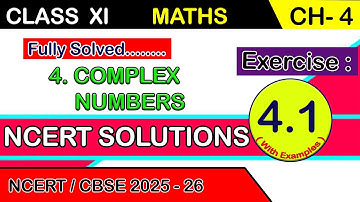 class 11 maths chapter 4 Complex Numbers exercise 4.1 | iota |  multiplicative inverse  #cbseclass11