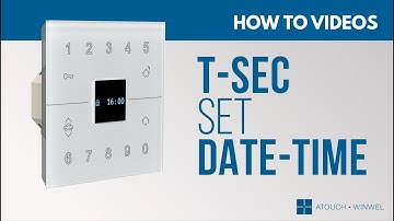 T-SEC - How to set Date and Time