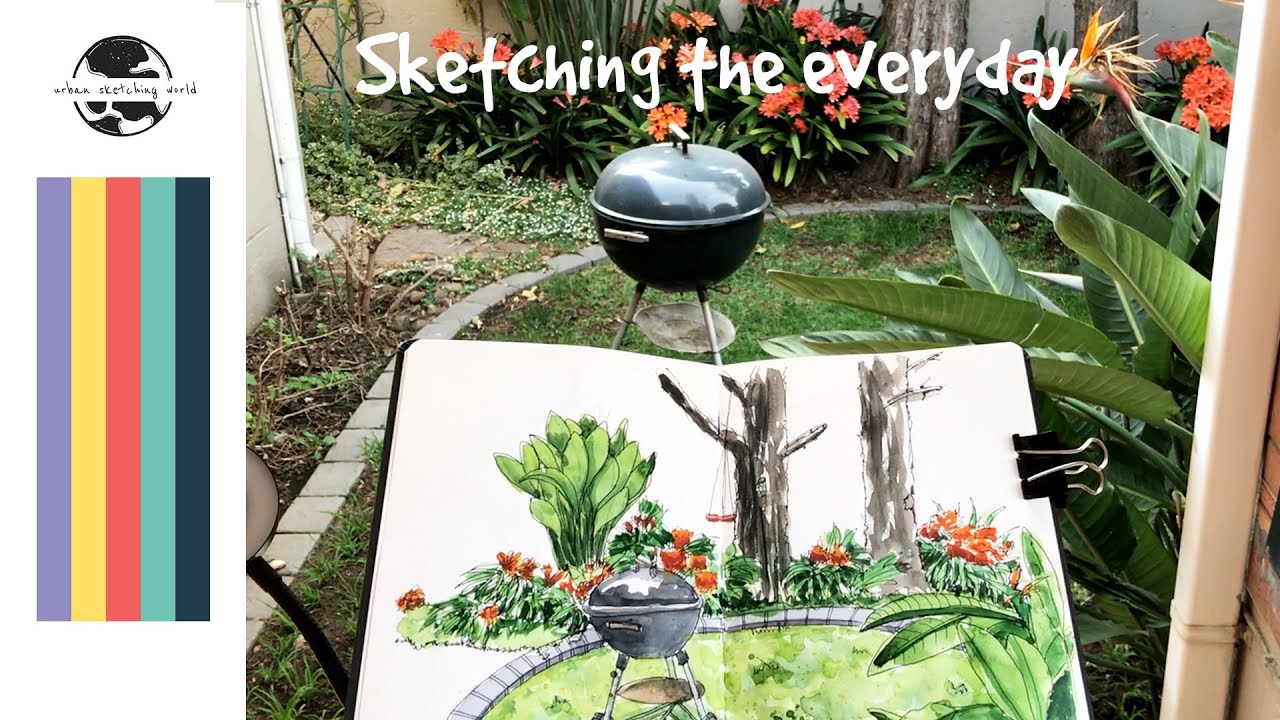 Introduction to Urban Sketching with Watercolors - monika arturi