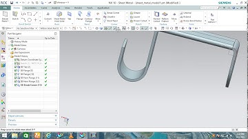 NX-ug bend corner and chamfer
