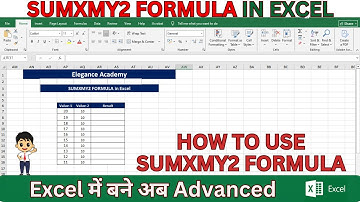 How to use SUMXMY2 Formula🔥#excel #msexcel #eleganceacademy #excelformula #eca