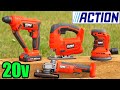 ACTION FERM outils bricolage 20V à petit prix (Découverte gamme) (marteau perforateur meuleuse...