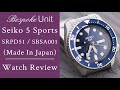 Seiko 5 Sports Blue SRPD51 (SBSA001) - Matching Bezel & Dial On Steel Bracelet