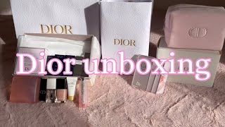 Dior unboxing  Mother’s Day 2024 free pink pouch gift with purchase ✨