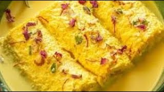 Shahi Kesariya,, MALAI ROLL.... Desert Recipe... Yummy & tasty..