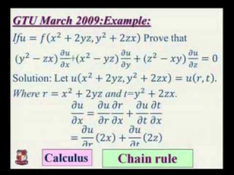 y Daksha Diwan-Calculus-Partial Derivatives-FAQ_2 - YouTube