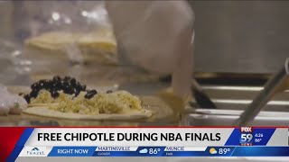Chipotle giving away free food during NBA Finals