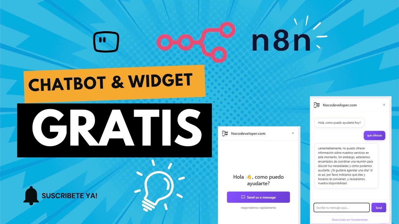 Crea un Chatbot con IA y tu Marca para tu Web con n8n (Gratis y Sin ...