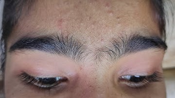 HOW TO DO HEAVY GROWTH EYEBROW | THICK HAIR EYEBROW THREADING TUTORIAL | @RitaBhatia.