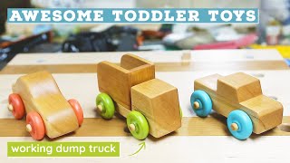 Making wooden toy cars and trucks | Beginner woodworking project