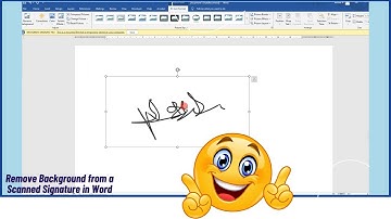 How to Remove Background from a Scanned Signature in Word (Microsoft Word)