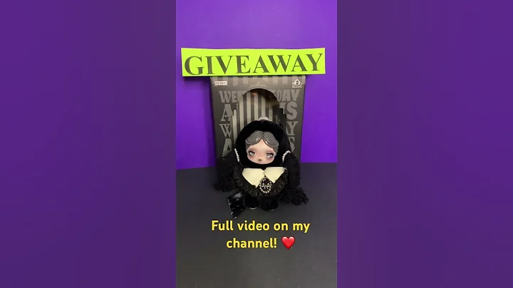 Popmart SkullPanda Wednesday Addams giveaway #unboxing #giveaway #addamsfamily #popmart #skullpanda