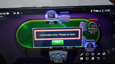 How to fix Connection error. Please try later. problem solve in Teen Patti Rich