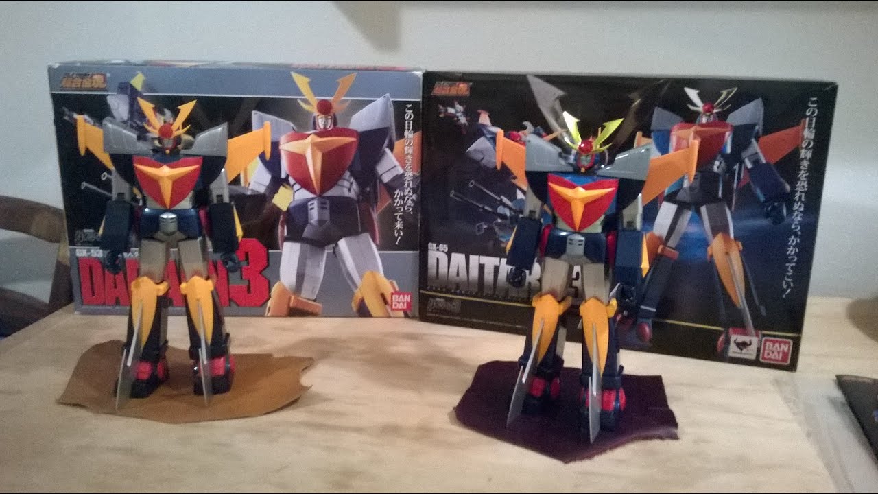 Daitarn 3 GX-53 and GX-65 Bandai review - YouTube
