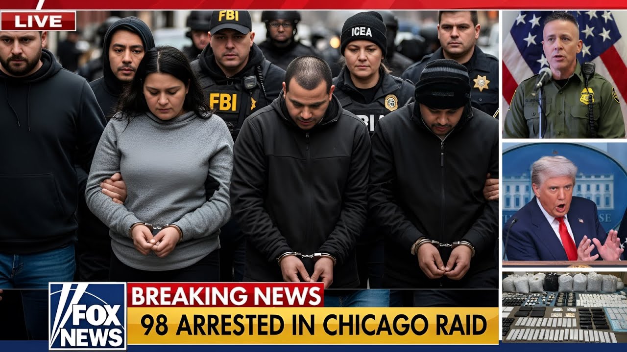 ICE, DEA & FBI Strike in Chicago &mdash; 4.3 Tons of Drugs Seized, 98 Arrested -  YouTube
