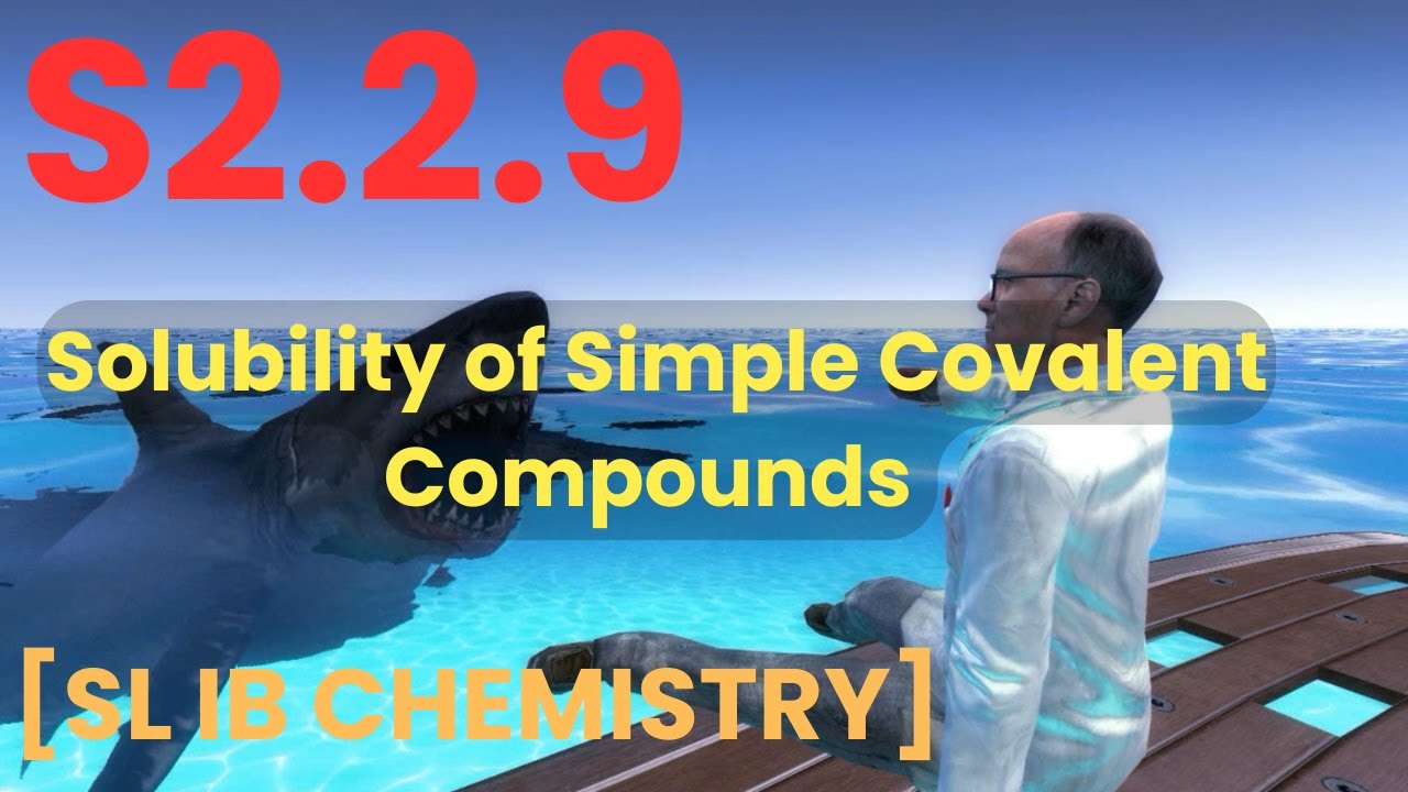 S2.2.9 Solubility of Simple Covalent Compounds [SL IB Chemistry] - YouTube