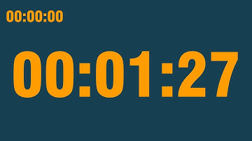 1 minute 27 second timer (with end alarm, time elapsed and progress bar)