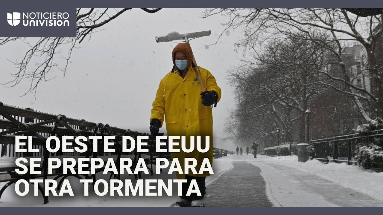 Nevadas, lluvias y fuertes vientos: el oeste de EEUU se prepara para otra tormenta invernal