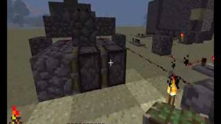 Imef's Minecraft Adventures - episode 5 - extendable / retractable Piston bridge tutorial
