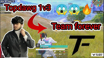 🇮🇳 topdawg 1v3 team forever 😱 | tapdawg on fir🔥🏆 | Thugwa invitational #thug #bgmi #s8ul #