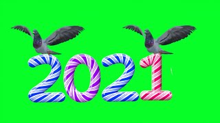 happy new year green screen video 2021 Lighting effects background//Green screen trending free video