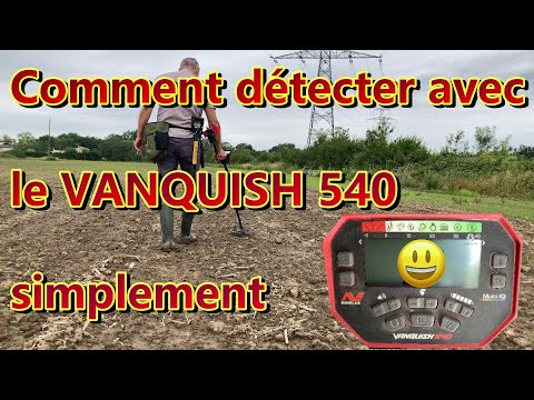 Détection de métaux: TUTO: Comment détecter avec le VANQUISH 540 EN TOUTE SIMPLICITE