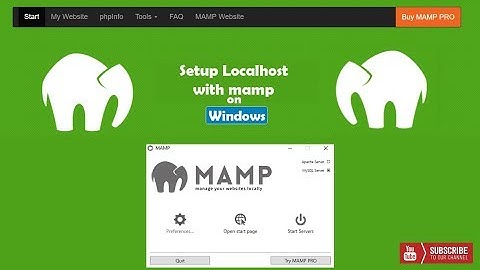 How to setup localhost on Windows 10 using Mamp?
