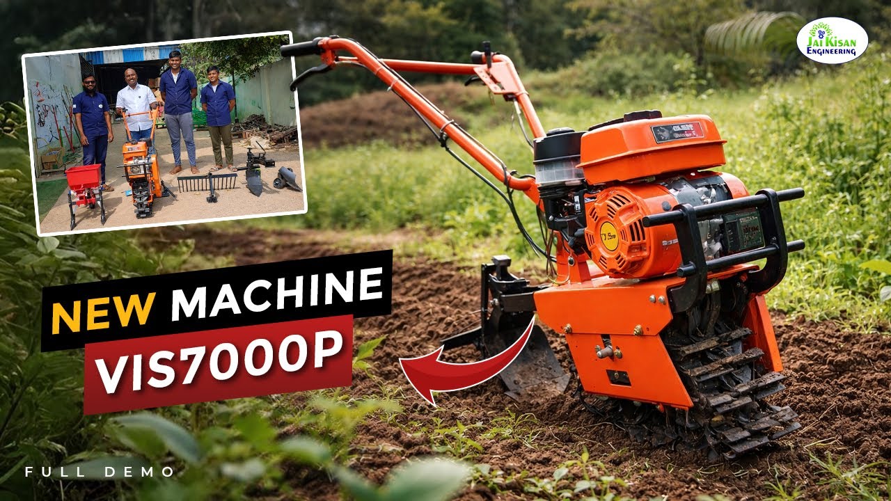 Jai Kisan - Track /Chain 7.5 HP cultivator-9845345233 / 9845996000#jaikisanengineering #powertiller