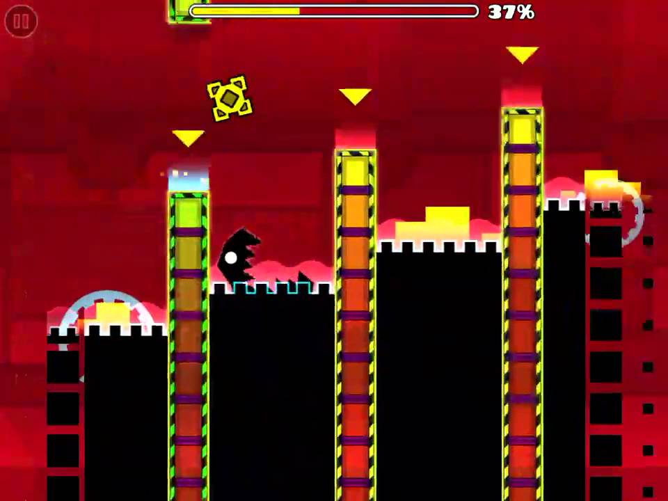 Geometry Dash Meltdown, Airborne Robots 100% all coins. Porky - YouTube