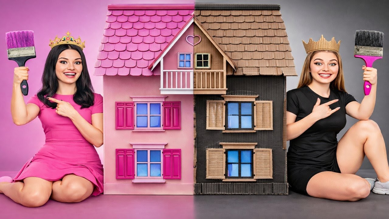 💵 HOW TO MAKE A HOUSE WITH CARDBOARD 💝 1-star vs 5-star Craft Ideas by 123 GO!