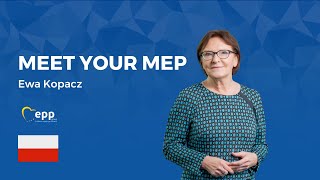 Meet your EPP Group MEP: Ewa KOPACZ - Poland