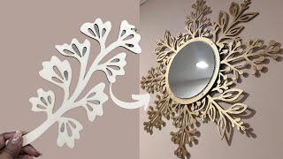 HIGH-END Dollar Tree Wall Mirror You Can DIY In Minutes!