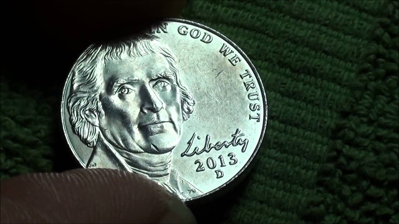 FIRST 2013 NICKEL just found COIN ROLL HUNTING NICKELS 100 bank box