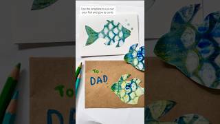 DIY #fathersday card! Details in description ⬇️🐟 #fatherdaycard #diycard #giftsfordad