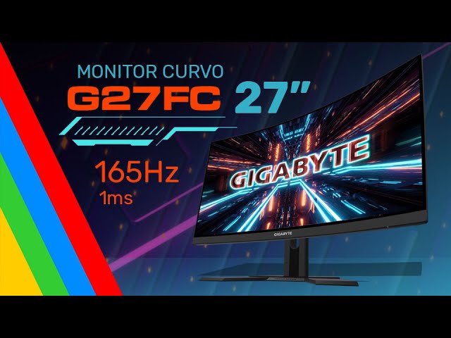 Monitor Curvo 27 G27FC Gigabyte / 1ms / FHD / 165Hz 