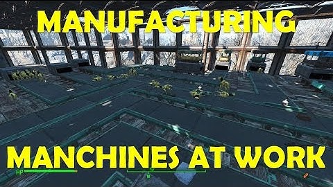Fallout 4 Contraptions DLC - Showing All Types of Machinery Units At Work, Improved Factory System