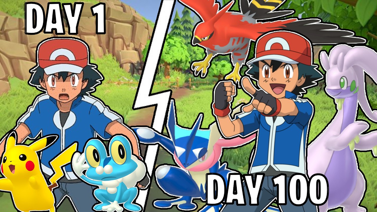 I Spent 100 Days In Pokemon X And Y With Only Ash's Pokemon
