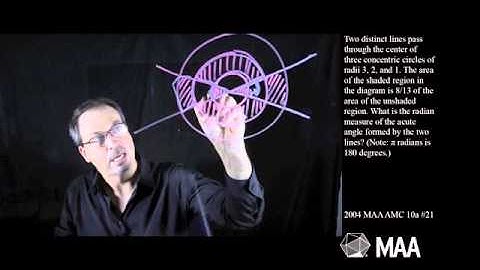 An Angle among Concentric Circles