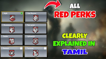 All RED PERKS | Call Of Duty Mobile | in Tamil | Cod Mobile | Cod Tamil | #foxcodm