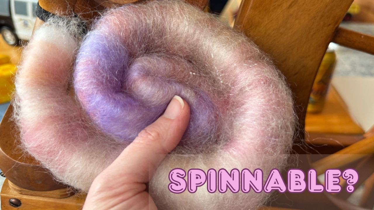 Making Beautiful Rolags From Scrap Fiber | Valentine Spin