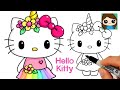 How to Draw Unicorn Hello Kitty 🦄