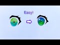 How to Color Anime Eyes-Step by Step Tutorial for Beginners