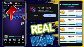 Neon Solitaire Withdrawal - Neon Solitaire Real Or Fake - Neon Solitaire App Se Paise Kaise Kamaye screenshot 2